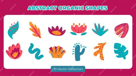 Premium Vector | Abstract organic shapes
