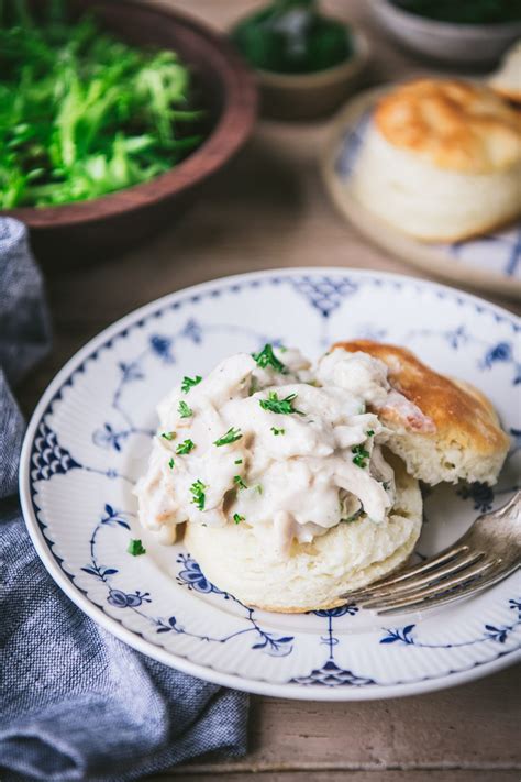 Creamed Chicken and Biscuits - The Seasoned Mom