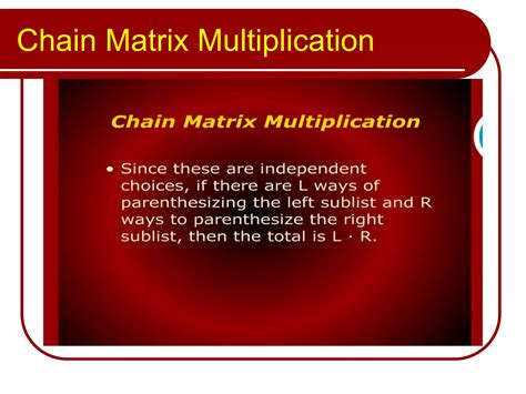 Matrix Chain Multiplication PPT 的图像结果
