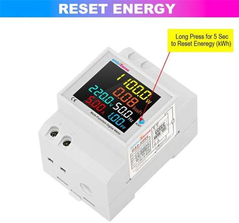 amiciSense 6 in 1 AC 40-300V 100A Energy Meter, Frequency Active Power ...
