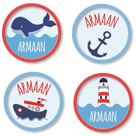 Round Labels - Nautical – Popup Kids