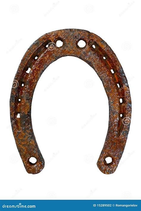 Old rusty horseshoe stock photo. Image of messy, horseshoe - 15289502