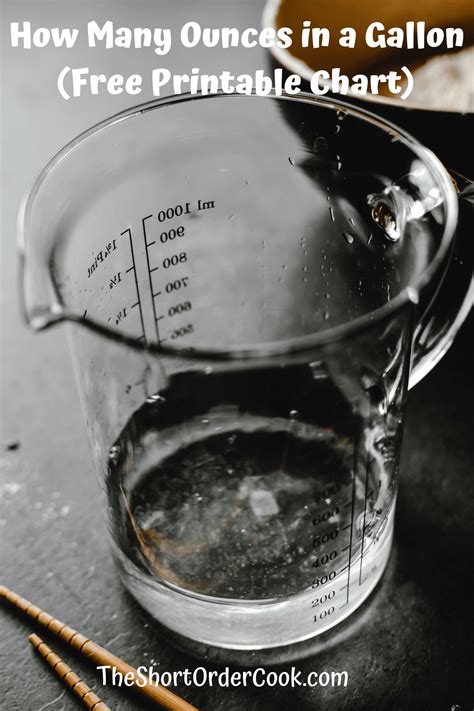 How Many Ounces in a Gallon (Free Printable Charts) - The Short Order Cook