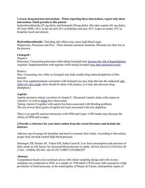 Case Study Type 1 Diabetes | DOC
