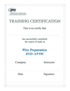 18 Printable Training Certificate Forms and Templates - Fillable ...