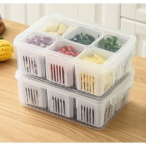 Buy MosQuick®6 grid Fridge Storage Boxes fridge storage containers ...