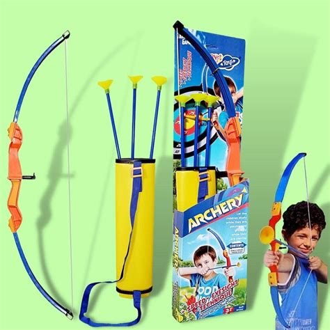 Buy Planet Of Toys Archery Set for Kids Bow and Arrow Toys for Boys ...