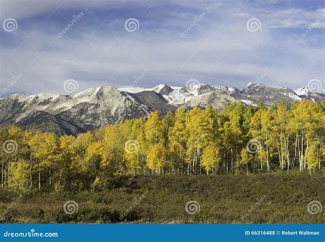 Ruby Mountain Range by Kebler Pass Colorado Stock Photo - Image of ...