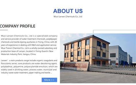 Company Overview - Wuxi Lansen Chemicals Co., Ltd.