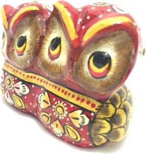 Nakkashee Handicraft Owl Meenakari Work Decorative Showpiece - 5.08 cm ...
