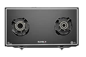 BLOWHOT Emerald Heavy Tornado Brass 2 Burner Auto Ignition Gas Stove ...
