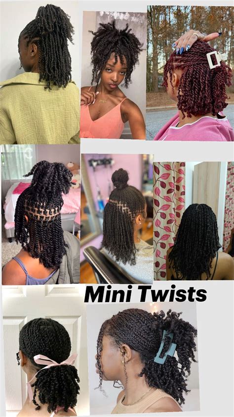Pin by Rae on Natural Hair in 2025 | Natural hair styles, Mini twists ...