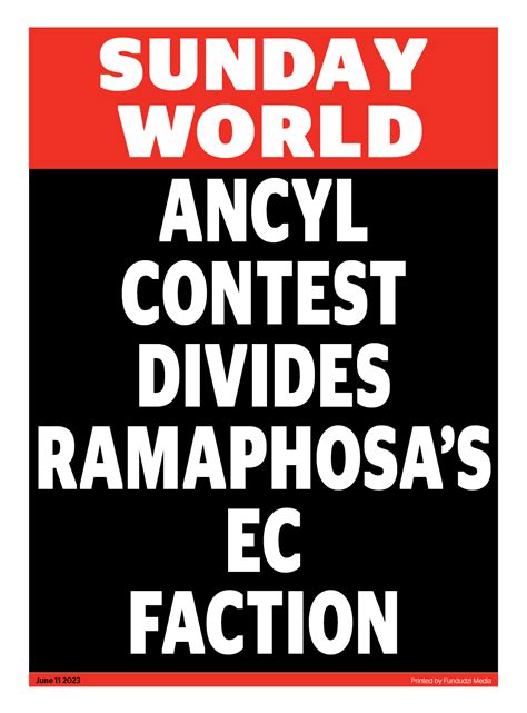 Sunday World News on Twitter: "ANCYL contest divides Ramaphosa’s EC ...