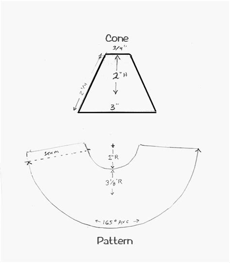 Image result for Cone Layout Flat Pattern