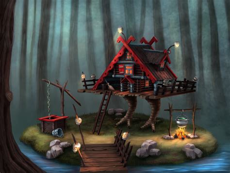 ArtStation - Baba Yaga's hut