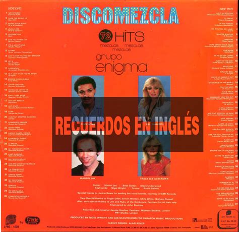 RECUERDOS EN INGLES: DISCOMEZCLA