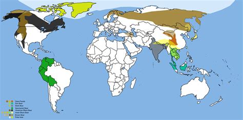 Natural Habitat of Bears : r/MapPorn