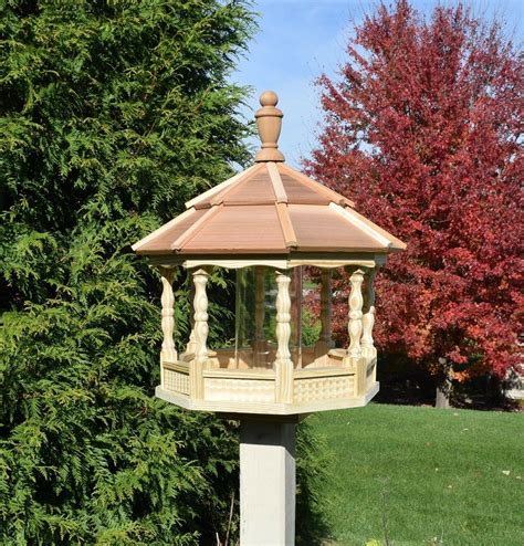 Large Bird Feeder Amish Homemade Gazebo Bird feeder