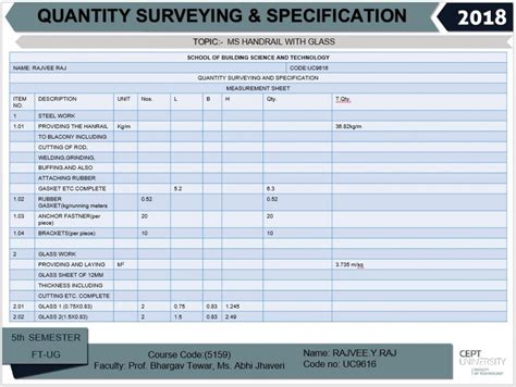 MS Handrail with Glass | CEPT - Portfolio