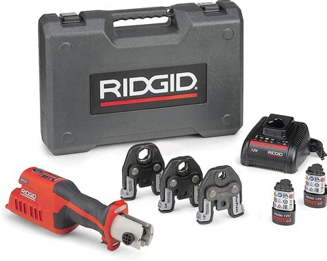 RIDGID 57373 Model RP 241 Compact Press Tool Kit with 1/2" to 1 ...
