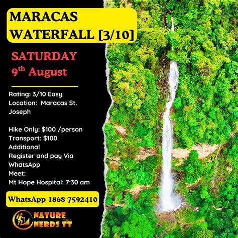 Maracas Waterfall Easy Hike, Maracas Waterfall, Saint Joseph, 9 August ...