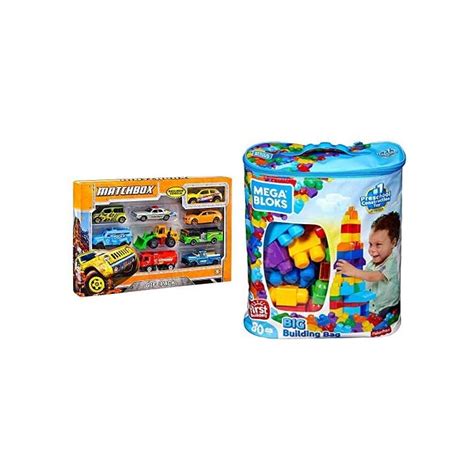 Buy Matchbox 9-Car Gift Pack (Styles May Vary) AND First Builders Big ...