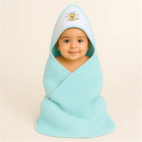 Ultra Soft Cotton Baby Hooded Towel | 70x70 cm | 0-3 Months – Moms Home
