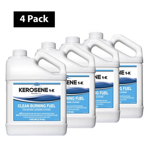 Crown 1-K Kerosene Clean Burning Fuel 1 Gallon 4-Pack in Plastic ...