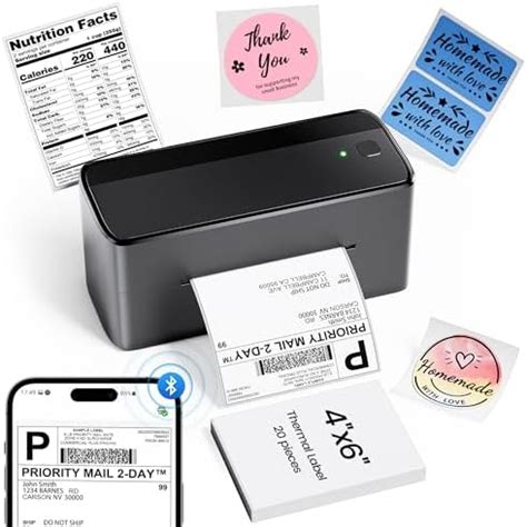 Phomemo 4x6 Shipping Label Printer - 241BT Bluetooth Thermal Label ...