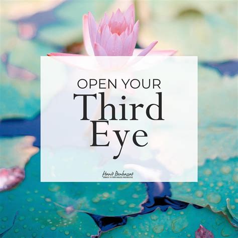 Open Your Third Eye – Hanit Benbassat