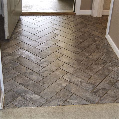 Peel And Stick Floor Tile Herringbone - wallpops floor tiles