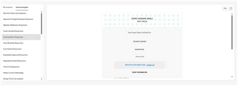 Create and customize email templates in Adobe Connect