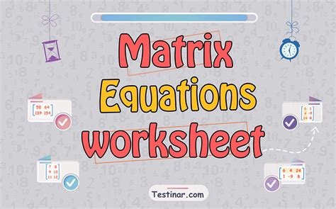Matrix Equations Worksheet 的图像结果