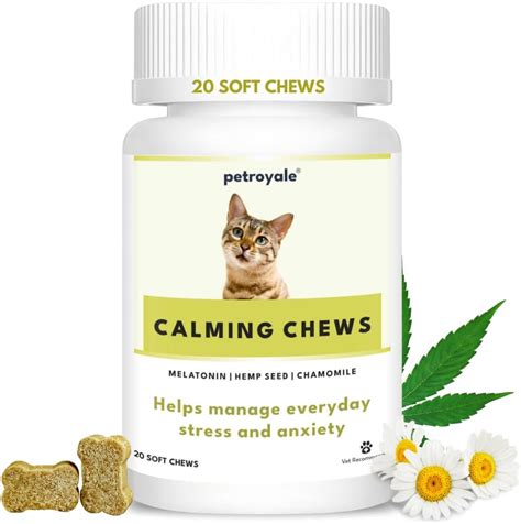Petroyale Calming Chews for Cats | Reduces Anxiety in Cats | Eliminates ...