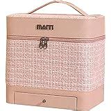 Buy SIBY PU Leather 18 Cms Makeup Organizer for Women | Cosmetic Makeup ...