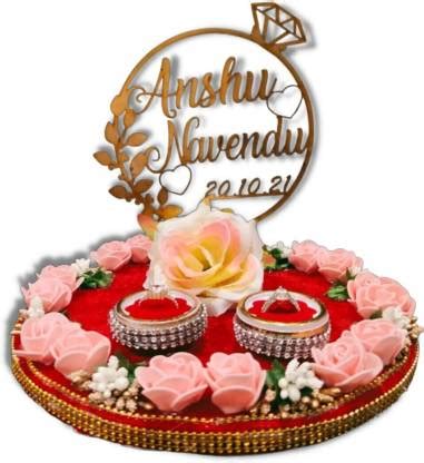 Unique Palette Engagement Ring Platter Personalized with Name & Date ...