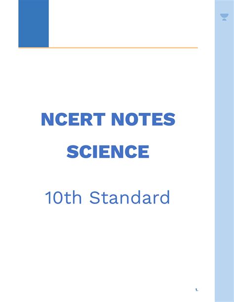 Science 10TH - YOUR CONTENT IS AWESOME - NCERT NOTES SCIENCE 10th ...