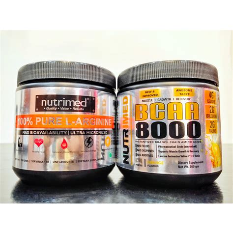 PRE+POST Workout (L-Arginine + BCAA) = Buy BCAA, Arginine in India