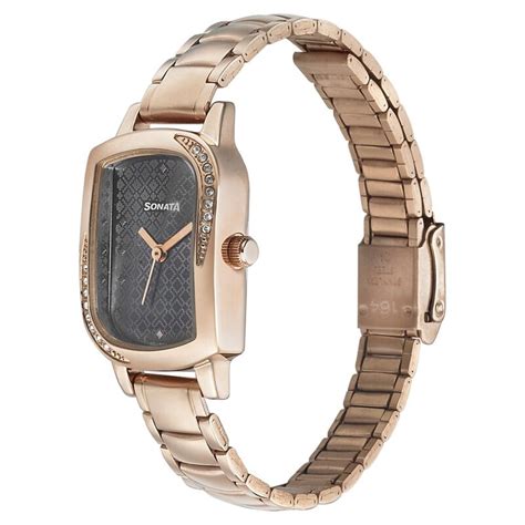 Buy Online Sonata Blush It Up Grey Dial Women Watch With Stainless ...