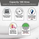 LG 185 L Direct Cool Single Door 5 Star Refrigerator with Base Drawer ...