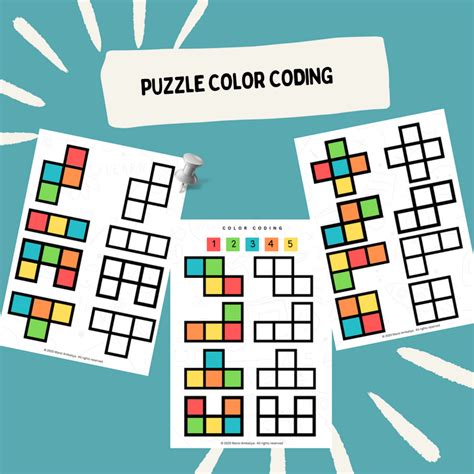Puzzle Color Coding Worksheet (Digital Download)