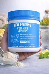 Vit-tal Prote_ins Collagen Peptides Powder, Unflavored, Grass Fed, 140g ...
