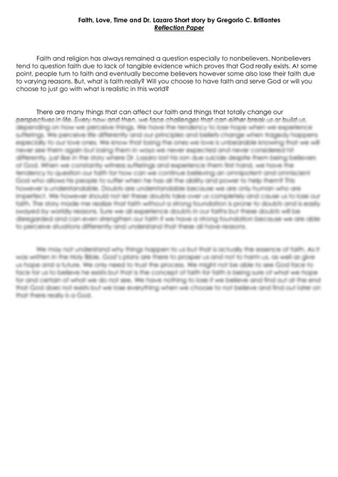 Image result for Sample of Reflection Paper