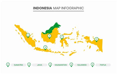 Premium Vector | A map of indonesia with the country names