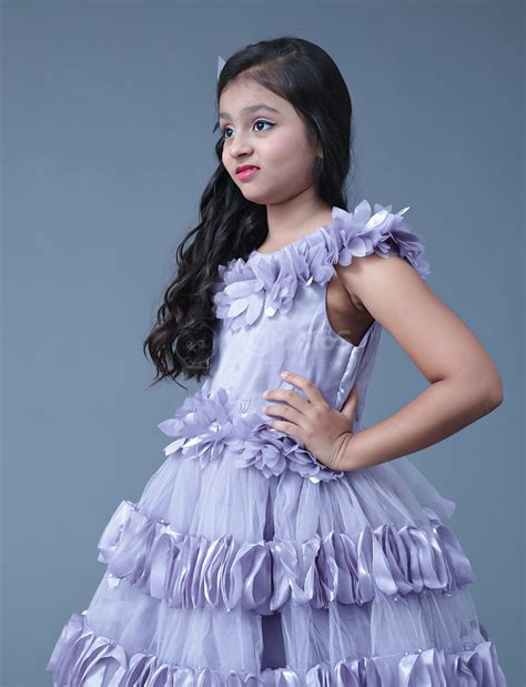 Grey Gown For Girl – Momatos