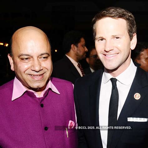 Vijay Jolly and Aaron Schock at a reception hosted by the Delhi Study ...