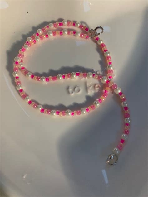 Pink Seed Bead and Pearl Necklace, Trendy Necklace Boho, Pinterest ...