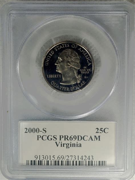 2000 S Virginia State Quarter --- Proof - For Sale, Buy Now Online ...