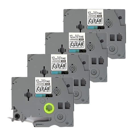 LabelPros Replace TZ Tape 12mm 0.47 Inch Standard Laminated TZe 131 TZ ...