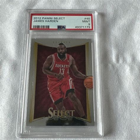 James Harden Basketball Card #40 2nd YEAR 2012 Panini Select PSA 9 Mint ...